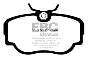 EBC 83-85 BMW 318 1.8 (E30) Redstuff Front Brake Pads