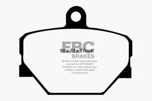 EBC 08+ Smart Fortwo 1.0 Greenstuff Front Brake Pads