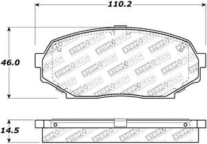 StopTech Street Touring 90-93 Mazda Miata Front Brake Pads D525