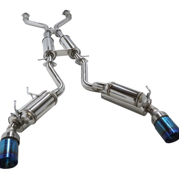HKS 09+ 370z Dual Hi-Power Titanium Tip Catback Exhaust (requires removal of emissions canister shie