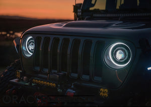 Oracle Jeep JL/Gladiator JT Oculus Bi-LED Projector Headlights - Amber/White Switchback SEE WARRANTY