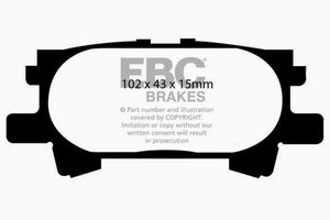 EBC 04-07 Lexus RX330 3.3 Yellowstuff Rear Brake Pads