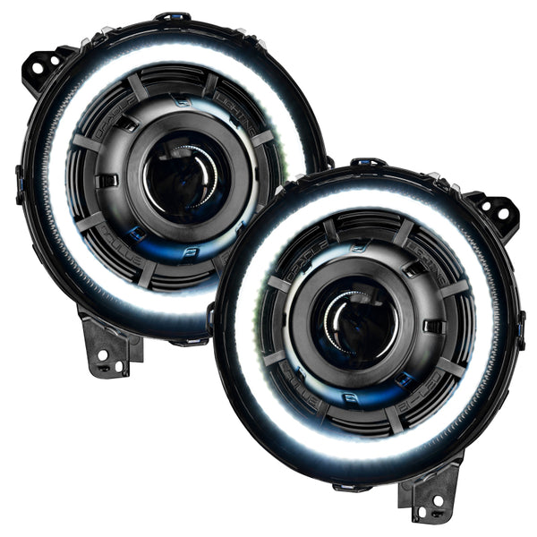 Oracle Oculus Bi-LED Projector Headlights for Jeep JL/Gladiator JT - Matte Blk - 5500K SEE WARRANTY