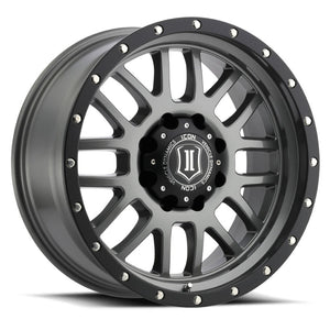 ICON Alpha 20x9 8x180 12mm Offset 5.5in BS Gunmetal Wheel