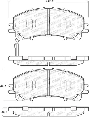 StopTech Sport Performance 14-17 Infiniti Q50 Front Brake Pads