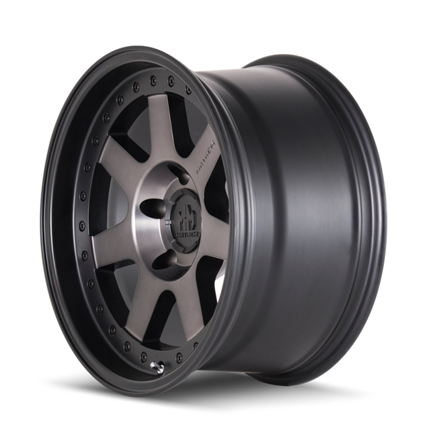 Mayhem 8300 Prodigy 17x9 / 5x127 BP / -6mm Offset / 78.1mm Hub Matte Black w/ Dark Tint Wheel