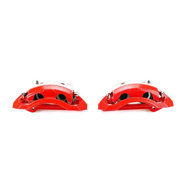 Power Stop 00-02 Dodge Ram 2500 Front Red Calipers w/Brackets - Pair