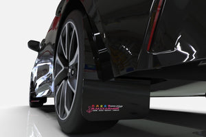 Rally Armor 08-14 Subaru STI (Hatch Only) / 11-14 WRX (Hatch Only) Black Mud Flap BCE Logo