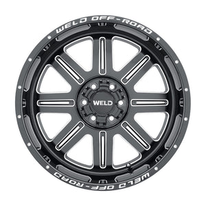 Weld Off-Road W103 20X9.0 Chasm 6X135 6X139.7 ET00 BS5.00 Gloss Black MIL 106.1