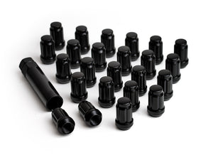 ICON Alloys Lug Nut Kit Black - 1/2in - 24 Lug Nuts w/ Key