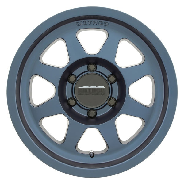 Method MR701 17x8.5 0mm Offset 6x5.5 106.25mm CB Bahia Blue Wheel