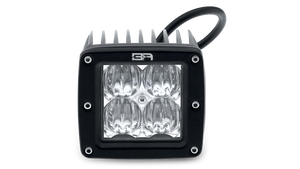 Body Armor 4x4 Cube LED Light Spot Pair with Wiring Harness