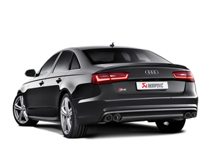 Akrapovic 13-17 Audi S6 Avant/Limousine (C7) Evolution Line Cat Back (Titanium) w/ Carbon Tips