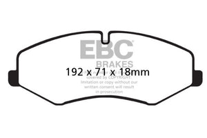 EBC 10-14 Land Rover LR4 5 Greenstuff Front Brake Pads