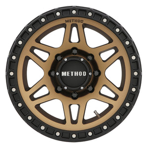 Method MR312 18x9 +18mm Offset 8x6.5 130.81mm CB Method Bronze/Black Street Loc Wheel