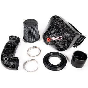 AMS Performance 2020+ Toyota Supra A90 Chopped CF Cold Air Intake System (Does Not Fit w/ Strut Bar)