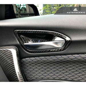 AutoTecknic Dry Carbon Fiber Interior Door Handle Trims BMW F22 2-Series & F87 M2