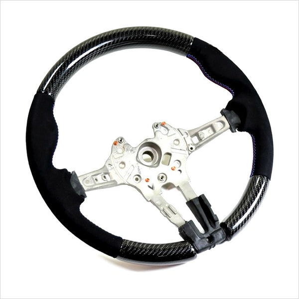 AutoTecknic Carbon Fiber Steering Wheel Alcantara Suede BMW F87 M2 F80 M3 F82 M4