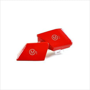 AutoTecknic M1 M2 Button Set Bright Red BMW F-Chassis M Vehicles