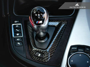 AutoTecknic Carbon Fiber Alcantara Shift Console Trim BMW F80 M3 F82 M4