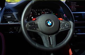 AutoTecknic Carbon Fiber Alcantara Steering Wheel Trim (heated) BMW G01 X3 / G02 X4