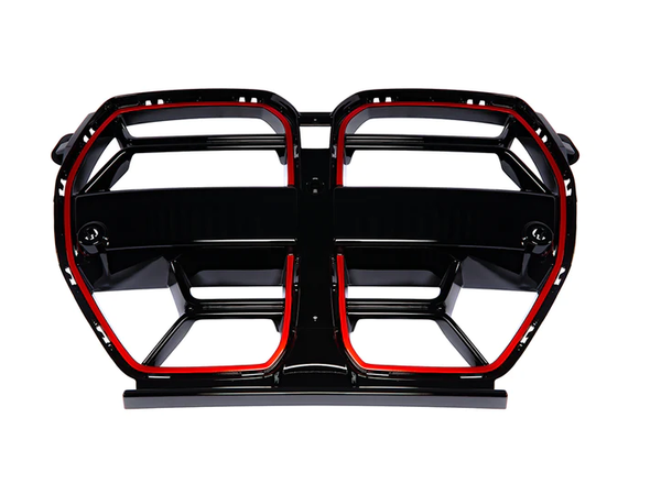 AutoTecknic Competition Sport Redline Gloss Black Front Grille BMW G80 M3 G82 M4