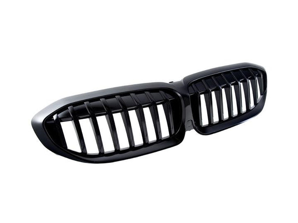 AutoTecknic Gloss Black Painted Front Grilles BMW G20 3-Series