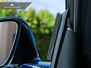 AutoTecknic Dry Carbon Fiber V3 Side Mirror Wind Deflectors Toyota Supra A90