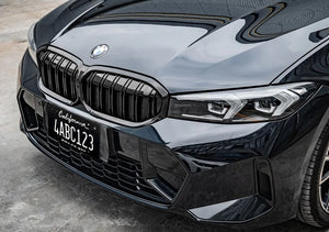 AutoTecknic Gloss Black Dual Slat Front Grilles BMW G20 3-Series LCI