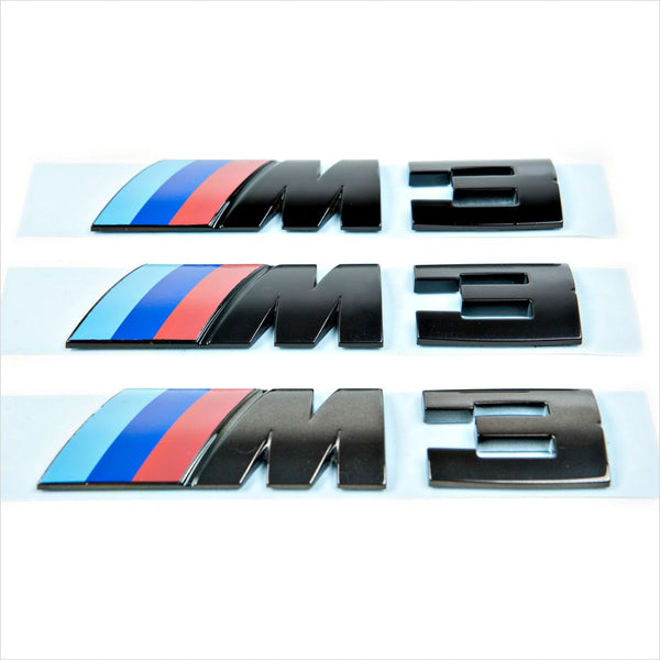 iND M3 Painted Black Trunk Emblem BMW E46 M3