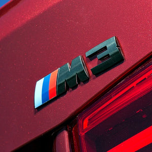 iND M3 Painted Black Chrome Trunk Emblem BMW F80 M3