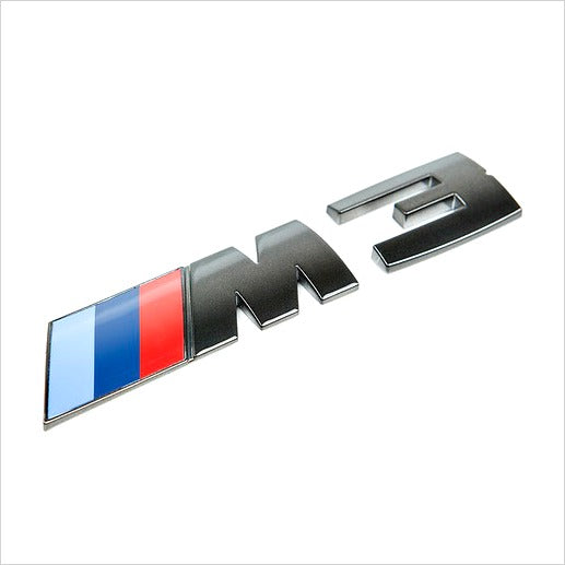 iND M3 Painted Black Chrome Trunk Emblem BMW F80 M3