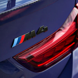 iND M4 Painted Black Chrome Trunk Emblem BMW F82 M4