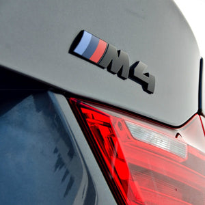iND M4 Painted Matte Black Trunk Emblem BMW F82 M4