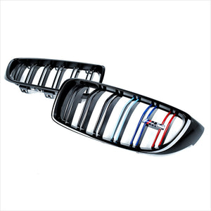 iND Gloss Black Front Grilles BMW F80 M3 F82 M4