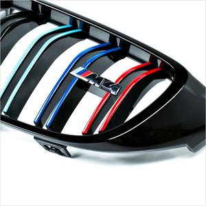 iND Gloss Black Front Grilles BMW F80 M3 F82 M4