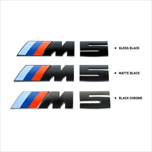 iND M5 Painted Gloss Black Trunk Emblem BMW F90 M5