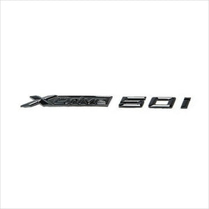 iND Painted Matte Black X-Drive 50i Trunk Emblem BMW G05 X5 50i