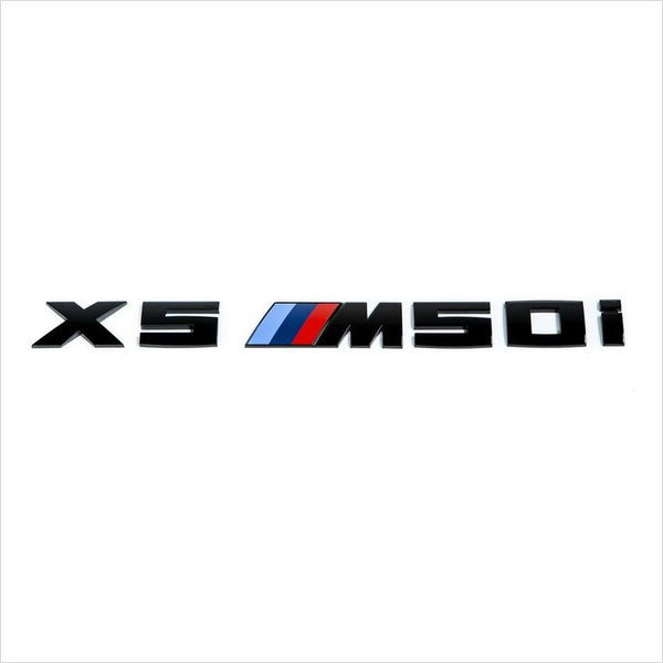 iND Painted Matte Black X7 M50i Trunk Emblem BMW G05 X5 M50i