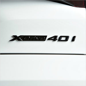 iND Painted Matte Black X-Drive 40i Trunk Emblem BMW G07 X7 40i