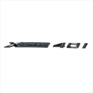 iND Painted Gloss Black X-Drive 40i Trunk Emblem BMW G07 X7 40i