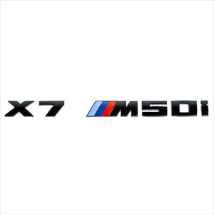 iND Painted Matte Black X7 M50i Trunk Emblem BMW G07 X7 M50i