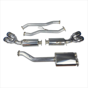 Injen 10-13 Hyundai Genesis Coupe 2.0L(t) 4cyl SS Exhaust w/ 76mm Y-Pipe Resonator/Molded SS Flanges