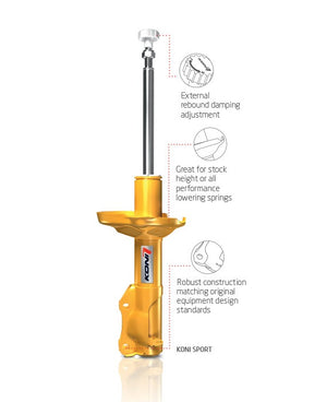 Koni Sport (Yellow) Shock 16+ Mazda MX-5 (ND) - Front