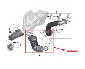 Racing Dynamics Intake Pipe Supra GR A90 / BMW G20 M340i w/B58