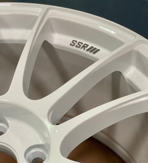 SSR GTX04 18x9.5 5x114.3 22mm Offset White Wheel *SPECIAL ORDER-NO CANCELLATION/RETURN*