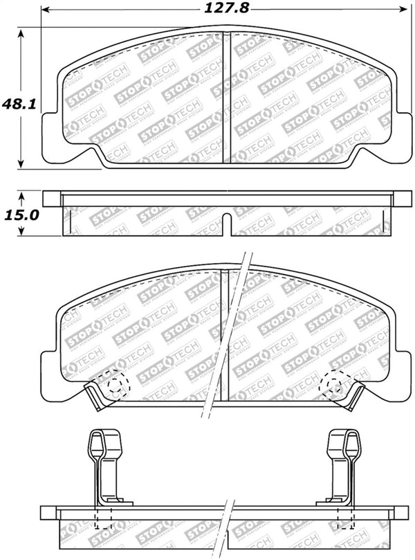 StopTech Street Select Brake Pads - Front