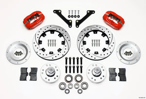 Wilwood Forged Dynalite Front Kit 12.19in Drilled Red 70-78 Camaro