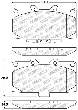 StopTech Performance 06-07 Subaru Impreza WRX/WRX STi Front Brake Pads