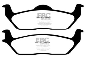 EBC 11 Ford F150 3.5 Twin Turbo (2WD) 6 Lug Greenstuff Rear Brake Pads